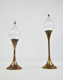 Para lamp olejnych, proj. F. Andersen, lata 70