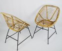 Para krzeseł wiklinowych, lata 70