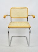 Krzesło z podłkietnikami insp. M. Breuer, lata 70